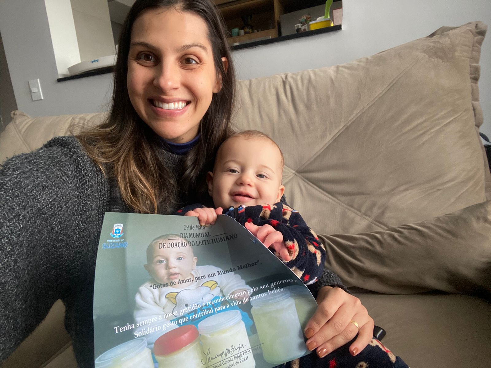 Suzano presta homenagem a doadoras de leite materno do Posto de Coleta Municipal